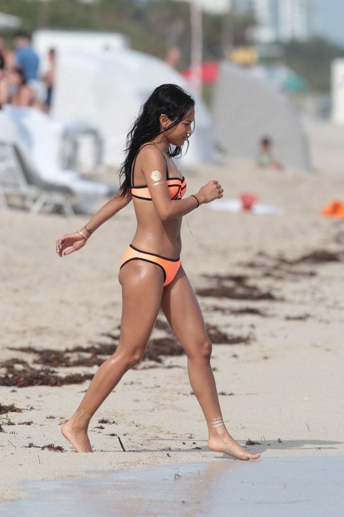 Karrueche-Tran-in-a-Bikini-1