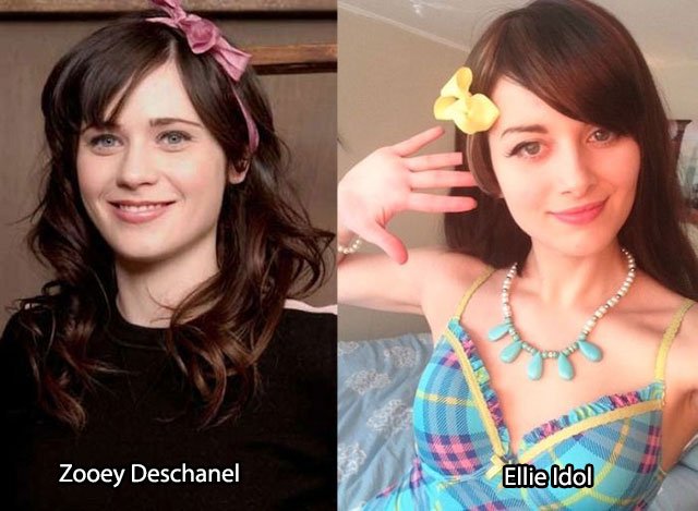 38.Zooey Deschanel Ellie Idol