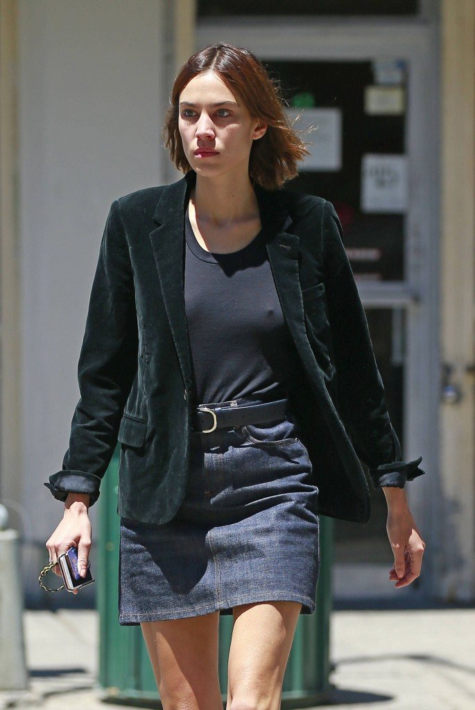 Alexa Chung Braless 2