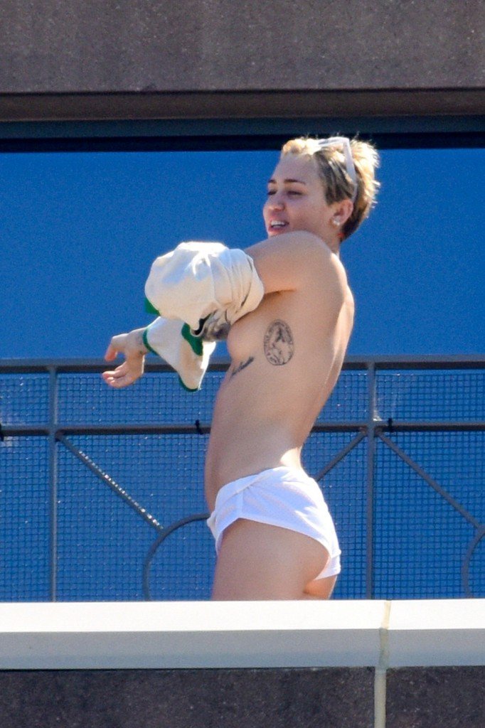 Miley Cyrus Topless 3