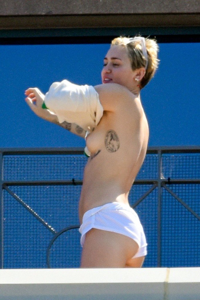 Miley Cyrus Topless 4