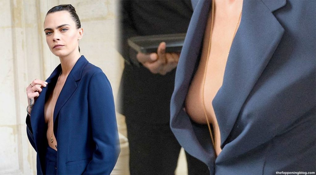 Cara Delevingne Nip Slip