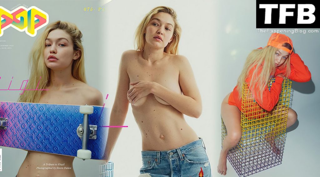 Gigi Hadid Topless